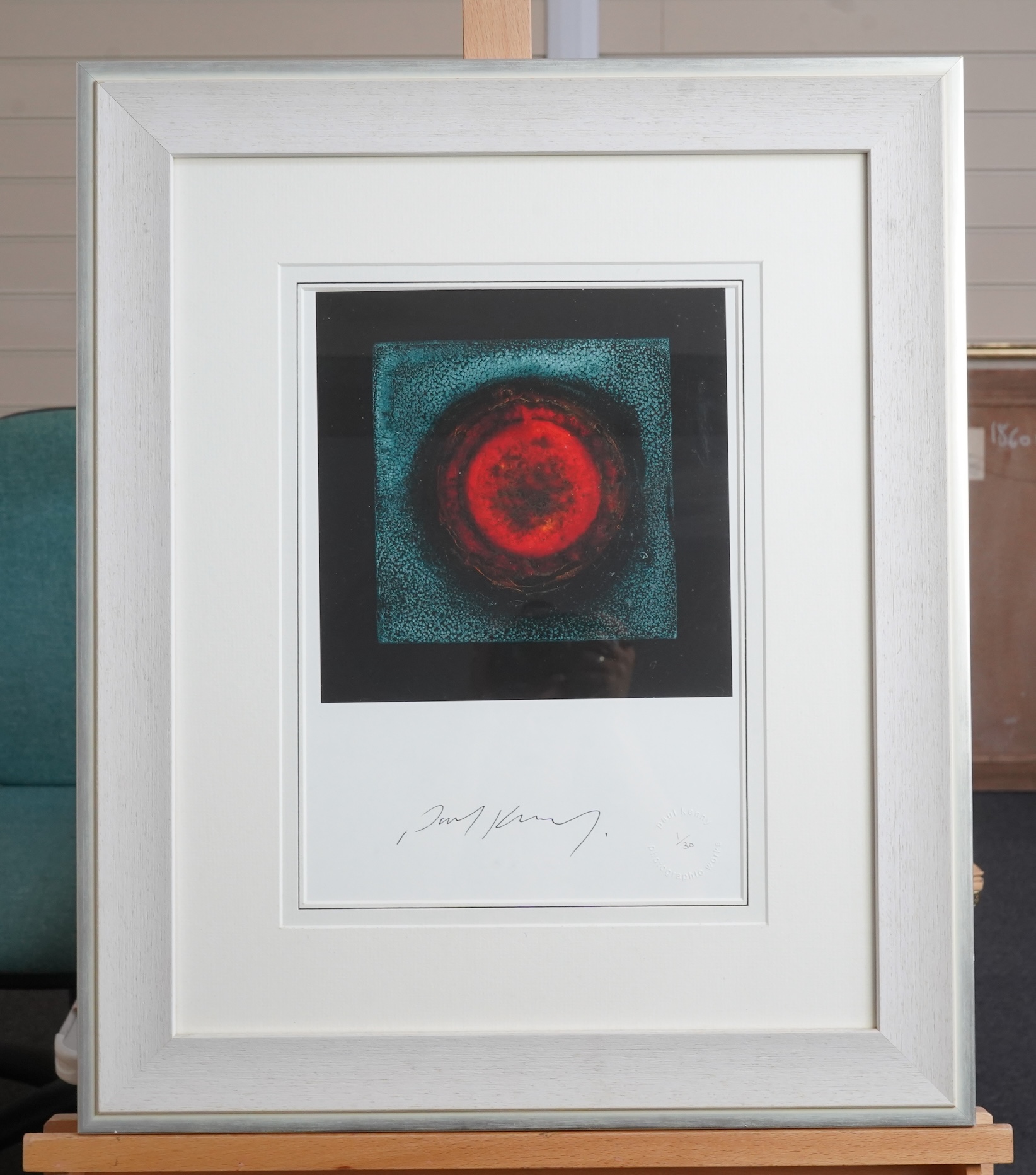 Paul Kenny (b.1951), three abstract photographic prints to include: Study of a feather and one limited edition 1/30, largest 38 x 36cm